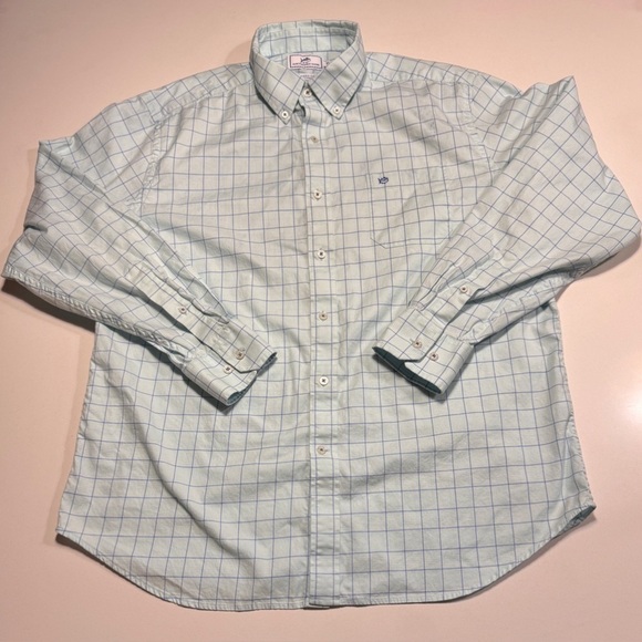 Southern Tide Other - Southern Tide Mens Size XLG Blue Button Down Long Sleeve Classic Fit Shirt Beach